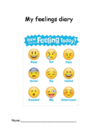 My Feelings Dairy – Emotional Vocabulary